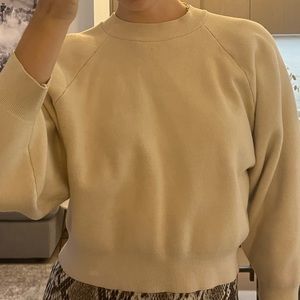 Cream / Nude crew neck sweatshirt